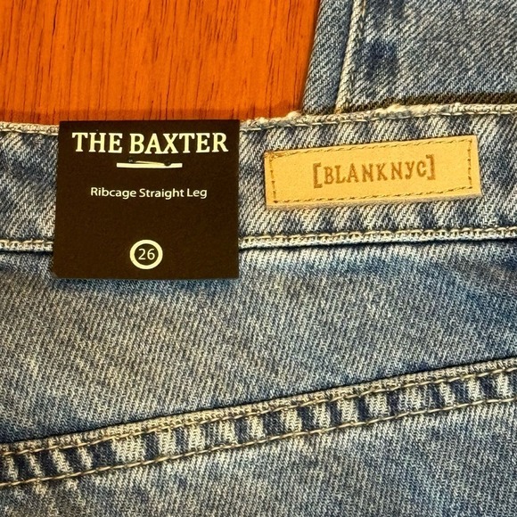 BLANKNYC The Baxter On Ocean Time Ribcage Straight Leg Jeans In Blue Size 26 NWT - Picture 11 of 11